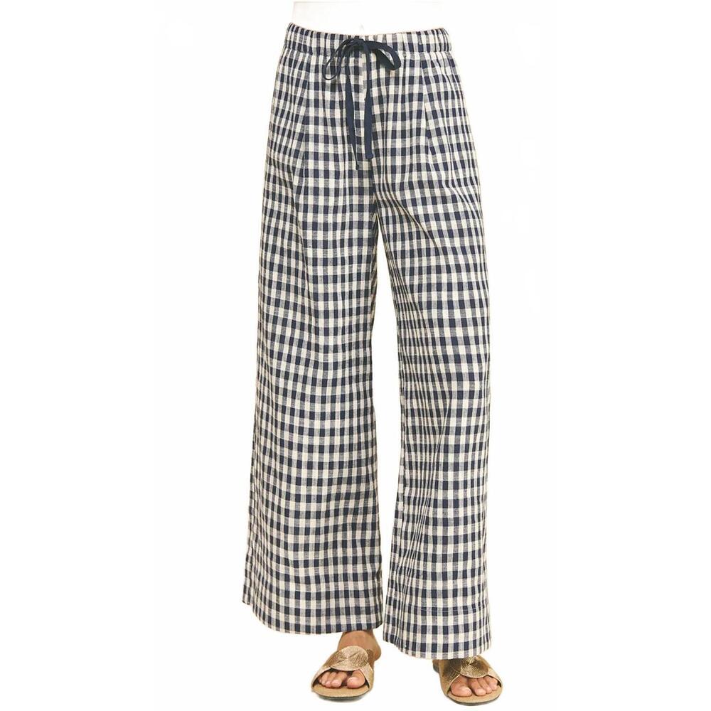 NEW PINCH gingham pants in blue